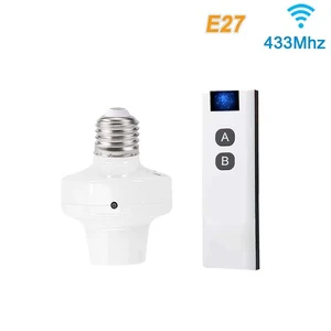 33MHz Wireless Remote Control Lamp Holder Switch LED Light Bulb Socket E27 Long Distance 110V220V for Downlight Pendant Pendant