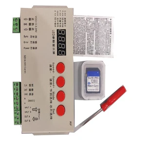 K-1000C Digital Programmable Pixel LED Light Controller 5V 12V 24V 1024 Dream Color Pixels 63*35*22mm Dimmers