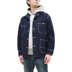 Trendy Unisex Coated Camouflage Denim Jacket-Spring Season Vintage Style Waterproof & Customizable High Quality