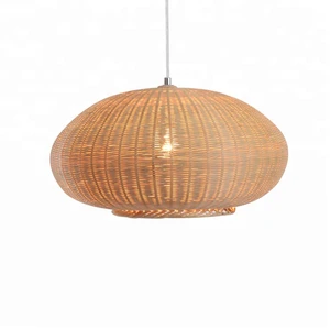 Creative Interior Designer Bamboo Lantern Modern Hanging Ball Light Vietnam Rattan Decorative Shade Pendant Lamp