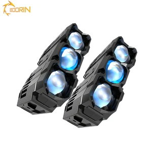 New Led Grille Light High Power Spotlight Ultra-Bright Auxiliary Road Grille Light 110W White/Yellow Universal