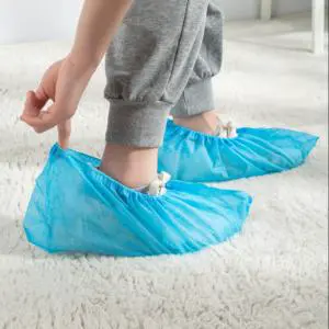 High Quality Disposable Elastic Non-Woven Safety Shoe Covers PP Anti-slip Breathable Pull-On Closure Fashionable Customizable