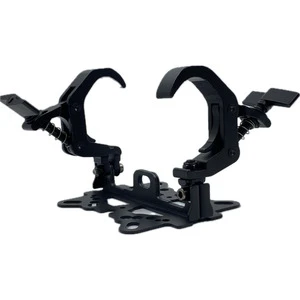Vivastagelighting Black/Silver Aluminum Double Clamps IP65 Rated LED Moving Head Light 38-51mm Truss Mounting Stage Lighting