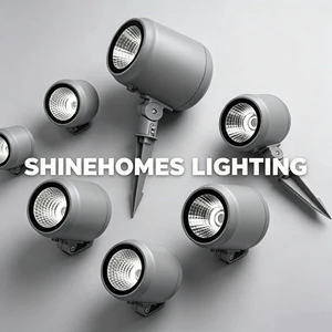 Outdoor IP66 Waterproof Aluminum+Tempered Glass COB Spotlight AC CRI 95 3000K-6000K Color Temp for Building Garden Lighting