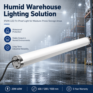 IP69K Corrosion-Resistant LED Tri-Proof Light for Cold Storage and Humid Warehouses