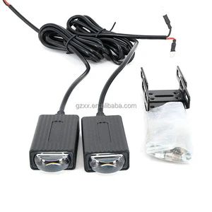 Car LED Grill Lights 12V 610LM Light 16mm Thick LED Front Grille Lamp White Yellow Dual Color LED with DRL