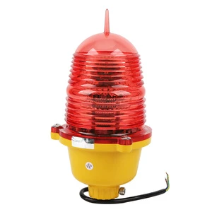 Aviation Obstruction Light Super Bright Impact Resistant Aviation Obstruction Light for Marine Boat AC110V Flash Light