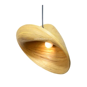 Stylish Bamboo Oval Hanging Lamp Modern Simple Luxury Style Middle Customizable Colors DIY Options Easy Installation Lighting
