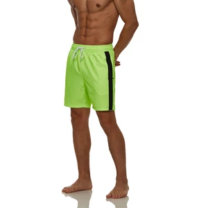 Quick Dry Men Swimming Trunks Swimwear Beach Shorts With Zip Pockets Summer Vacation Surf Swim Shorts Men Clothing
