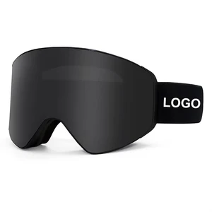 Ski Goggles UV400 Protection Skiing Googles Snow Safety Anti-Fog Mirror Lenses OTG Magnetic Snowboard Safety Glasses Custom Logo