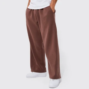 Latest Plain Baggy Custom Wide Leg Seamless High Waist Organic Cotton Drawstring Streetwear Casual Straight Leg Jogger Pants