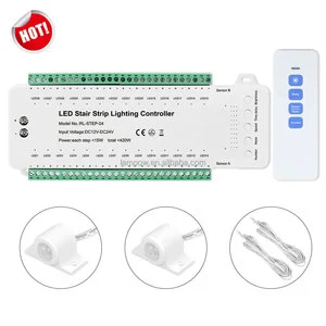 STEP-03 Newest DC 12V/24V 420W 28-Channel Stair Sensor LED Lighting Control System For Light Strip