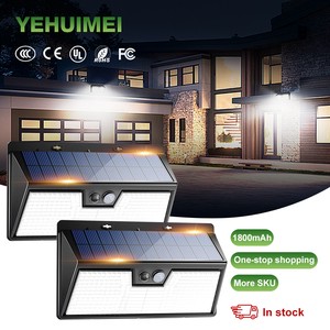 Energy-efficient 318LED Solar Motion Sensor Light 3 Mode Human Sensor Solar Wall Lamp IP65 Waterproof Outdoor Garden Light