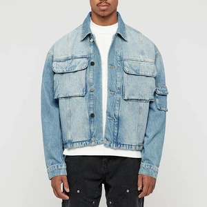 Top Fashion Customization Men's 100% Cotton Woven Denim Jackets & Coat Casual Classic Eco-Friendly Windproof with Funky Style