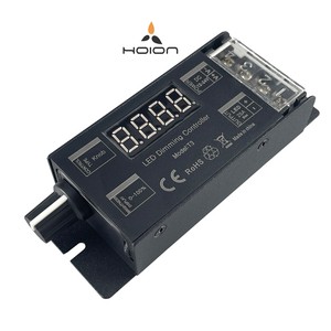 T3 Dimmer Single Color 1 Channel LED Strip Controller ON/OFF Display Screen Dimming DC12-24V 0%-100% Brightness Knob Controller