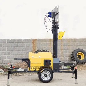 Super Power High Mast Portable LED 7m Light Tower High Power Diesel Fuelled