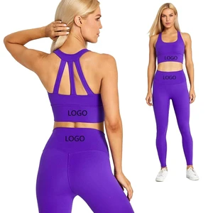 Nude Yoga Suit Wholesale Sports Vest Women Sports Vest Bra Yoga Clothing Workout Running Set Yoga Sets Fitness Women 2022