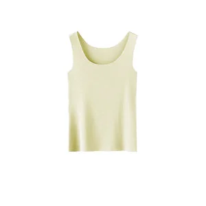 Seamless Breathable Knitted Casual Women's Inner Camisole Vest with Anti-Penetration Base and Sleeveless Top