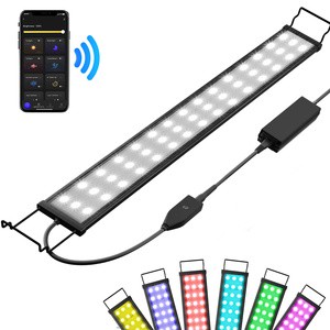 7 Colors Adjustable Brightness Waterproof 24/7 DIY Auto Full Spectrum On Off Aquarium Lights Multi-Function Fis