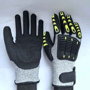 Anti-crush Safety Gloves, Anti-collision Mechanical Rescue, Anti-slip, Anti-cut, 5-level Shockproof and Oil Wholesale protection