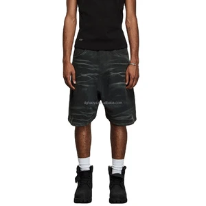 Custom Factory Wholesale High Quality Vintage Breathable 100% Cotton Lightweight Washed Blue Denim Shorts for Men