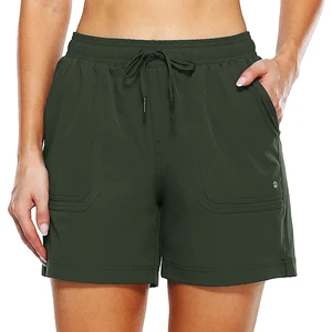 Plus Size Women's Shorts Mid Waist Sport Boxer Shorts Slim Fit Stretchy Short Trousers Summer Female Ladies Running Exercise