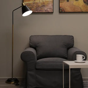 Minimalist Solid Brass and Marble Floor Lamp Novel Design Wholesale Price Copper Floor Lamp Floor Lamps for Living Room Decor