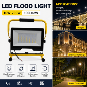 50W IP65 Outdoor LED Flood Light 12V DC 3000K Warm White Waterproof Marine Security Floodlight Lamp 12V DC 3000K Warm White 12V