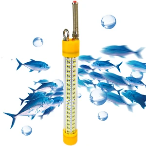 100W 12v White Luminous Fishing Lights Submersible Fishing Lights IP68 Fish Lures Under Water Lamp
