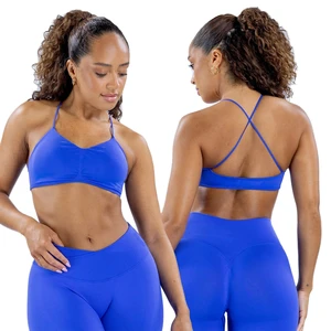 New Popular Women's High Elastic Shock-proof Cross Back Yoga Tops Seamless Backless Front Print Gym Running Wear