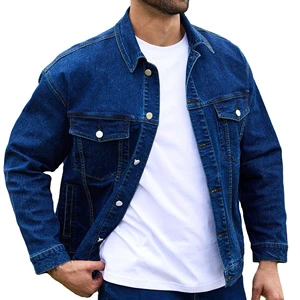 High Quality Denim Jacket Men Cotton Blue Winter Warm Jeans Fashion Classic Slim Denim Jacket Casual Denim Men Available
