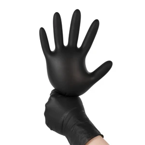 Brillink Durable Food Grade Disposable Gloves M/L/XL Black Nitrile Waterproof Oil Proof Powder Free/Latex Free Medium