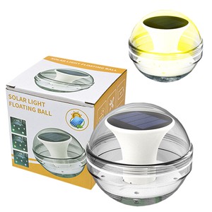 Solar-Powered Floating LED Pool RGB Color-Changing Sensor-Activated Dimmable Waterproof Spherical Landscape Lights