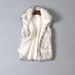 Plus Size Women's Fur Vest Waistcoat