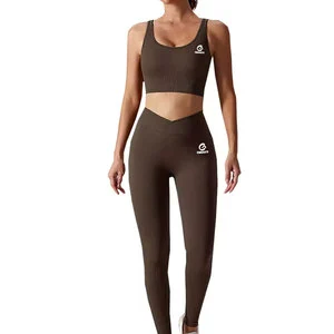 Mid Waist Quick Dry Plus Size Solid Yoga Shorts Sets Spandex/Polyester Light Weight Women Cross Legging Bra