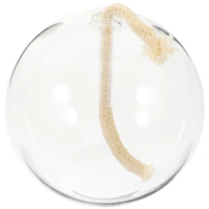 Custom Hand Blown High Borosilicate Round Glass Oil Lamp Decorative Glass Ball Oil Light with Wicks