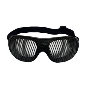 Tactical Metal Mesh Cycling & Shooting Goggles Eye Protective for Hunting Paintball & Outdoor Safety Welding Soldering Supplies