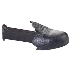 Genuine Leather Antiskid Protective Anti Smash Safety Shoes Cover for Visitors with Steel Toe Cap