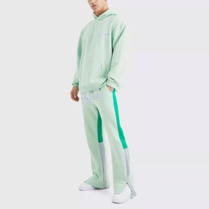 Everyday Regular Fit Flared Tracksuit Soft Warm Comfortable Cotton Blend Sweatshirt and Pants Set Perfect for Casual