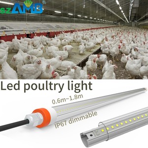 Poultry Lighting IP67 IK10 2ft 3ft 4ft 5ft Waterproof Chicken Pig Lights Cowsheds Led Lights Led Tubes Dimmable 9W~28W