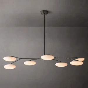 Modern Gold Branch LED Chandelier Pendant Light Hanging Steel+Glass Ball Dining Living Room Hotel E12 Base Installation