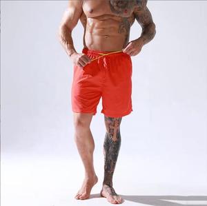 Custom Design Solid Color Plus Size Men's Summer Beach Board Waist String Waterproof Nylon Swimwear Quick Dry Print Shorts Pants