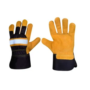 Custom Made Good Quality Safety Gloves Breathable Lightweight Leather Safety Gloves For Online Sale