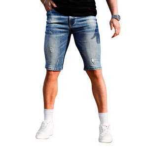 Gingtto Custom Summer Jorts Men Denim Short Slim Jeans Shorts for Men