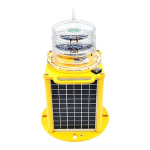 Professional Design Solar Medium Intensity Aviation Obstruction Light For Chimney Tower Building