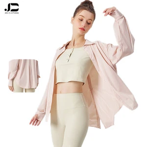 Summer Original Yarn Sunscreen Shirt Coat Women's Jacket Cardigan Thin Long Sleeved Top Ice Feel Sun Protective Clothing