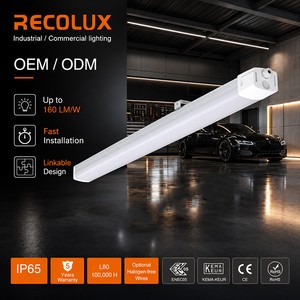 LED Tri-Proof Batten Light 8ft High Lumen Industrial Workshop IP65 160lm/W 100000 Hours CRI 80-90 5-Year Warranty Aluminium Body