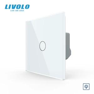 1 Gang 1 Way Dimmer Touch Switch EU Standard Size Panel 80mm*80mm Electrical Device Function Key With Glass Panel