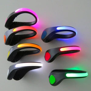 New U-Shaped Flashing Shoe Clip Light Night Running Cycling Safety Warning Light Mini Sports Luminous Accessories