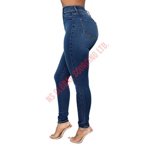 Classic Womens Denim Jeans With Straight Fit Style Durable Fabric Comfortable Waist Perfect For Everyday Office And Style